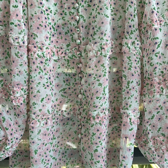 Alice + Olivia Floral Top - Picture 5 of 8